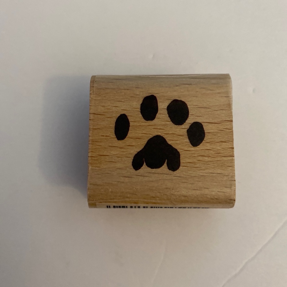 Stamp Craft 440D71 Cat Paw Print rubber stamp New